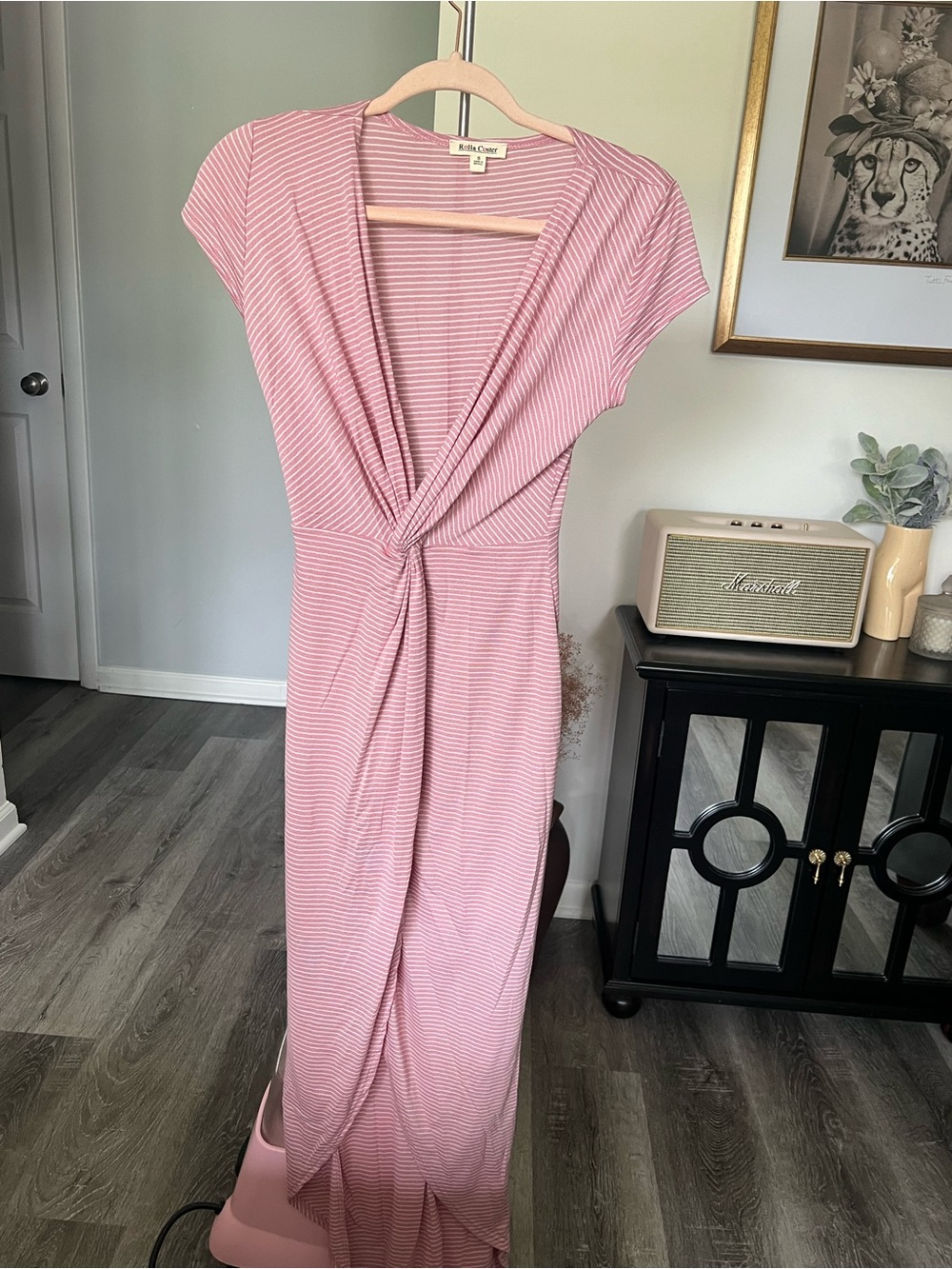 Rolla Coster Striped Knot-Front Dress